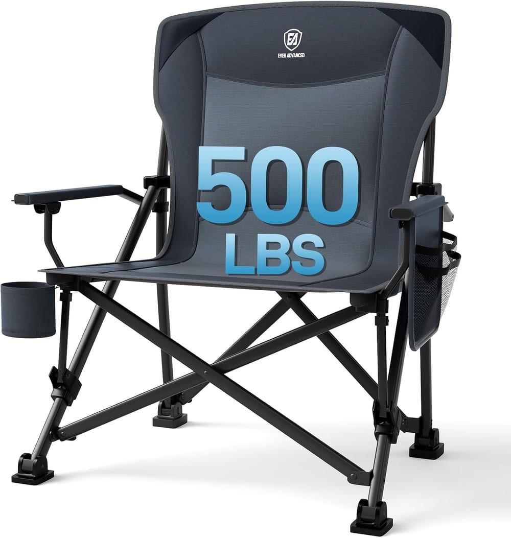 EVER ADVANCED Oversized Camp Chair (500 lb)