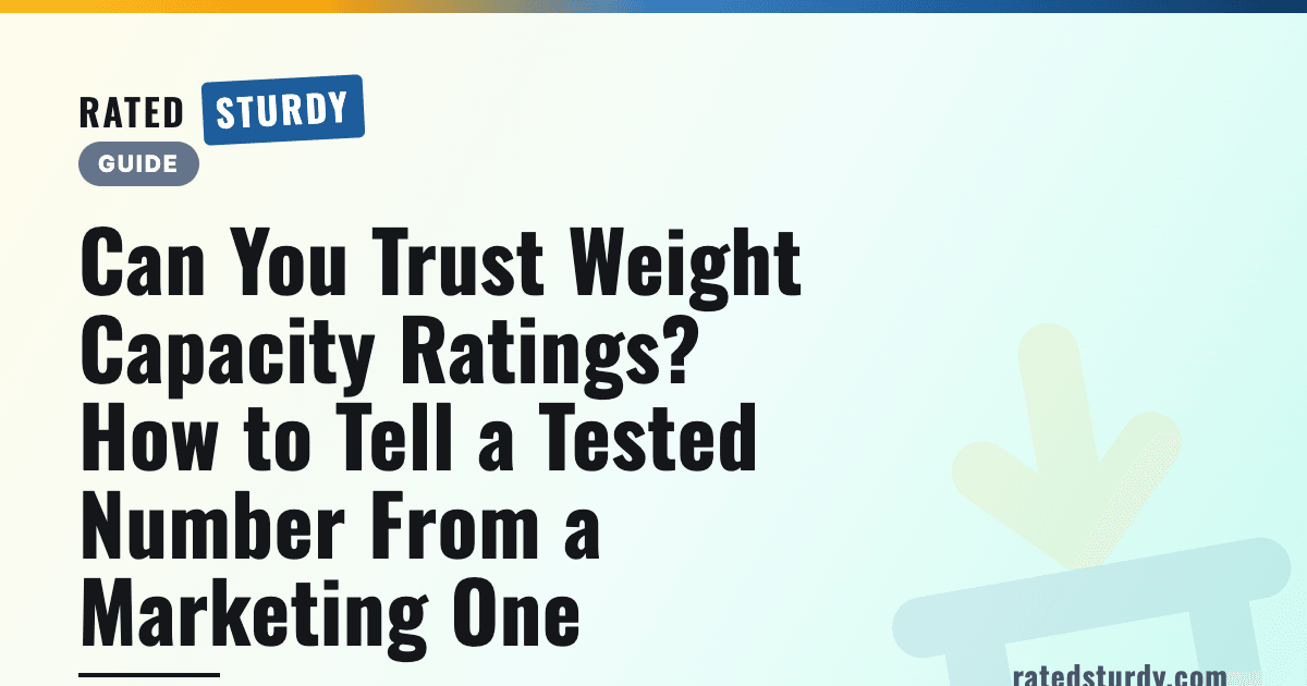 Can You Trust Weight Capacity Ratings? How to Tell a Tested Number From a Marketing One