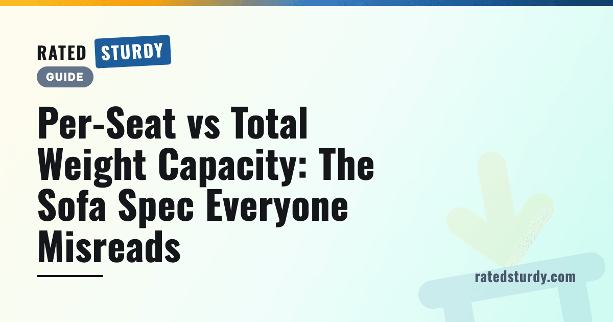 Per-Seat vs Total Weight Capacity: The Sofa Spec Everyone Misreads