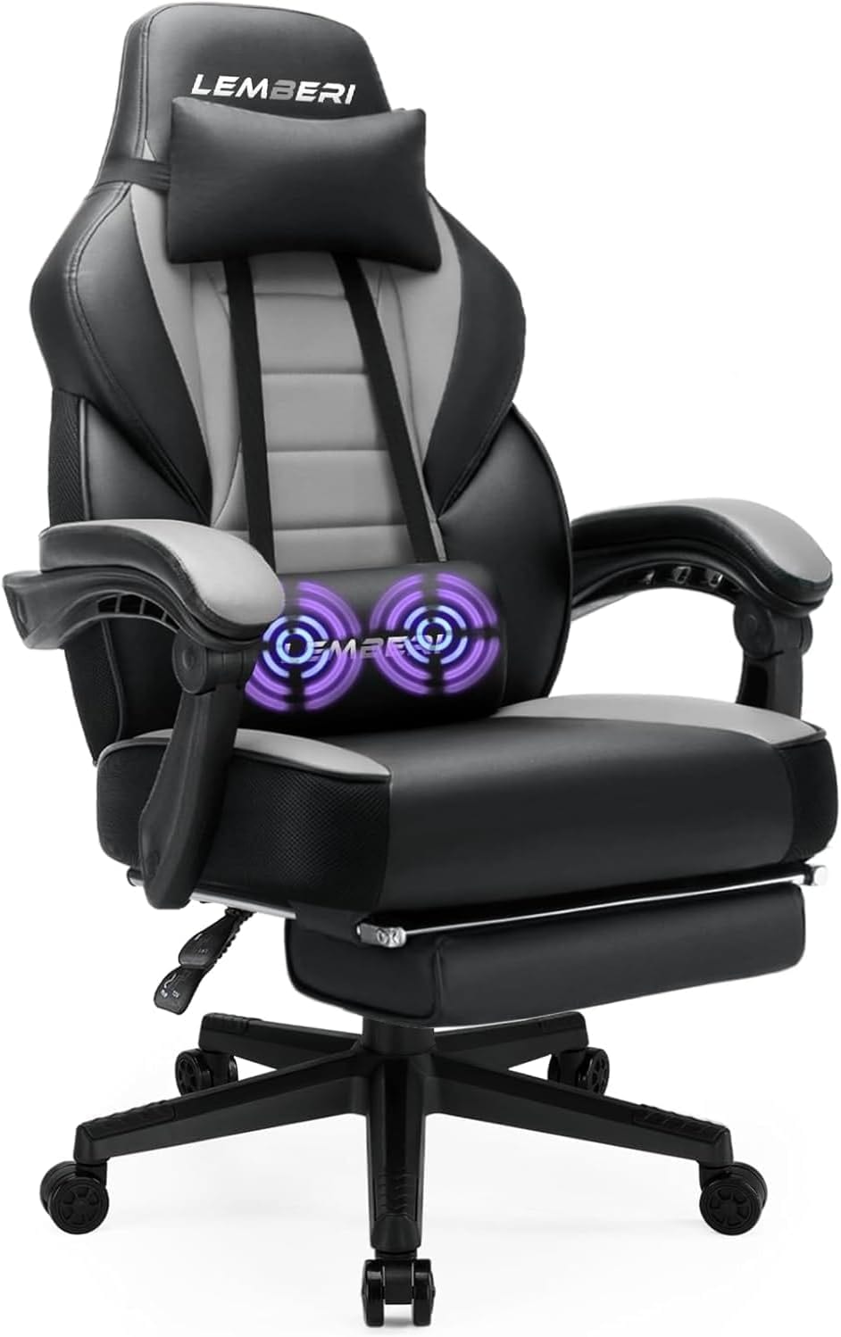 LEMBERI 400 lb Gaming Chair with Footrest