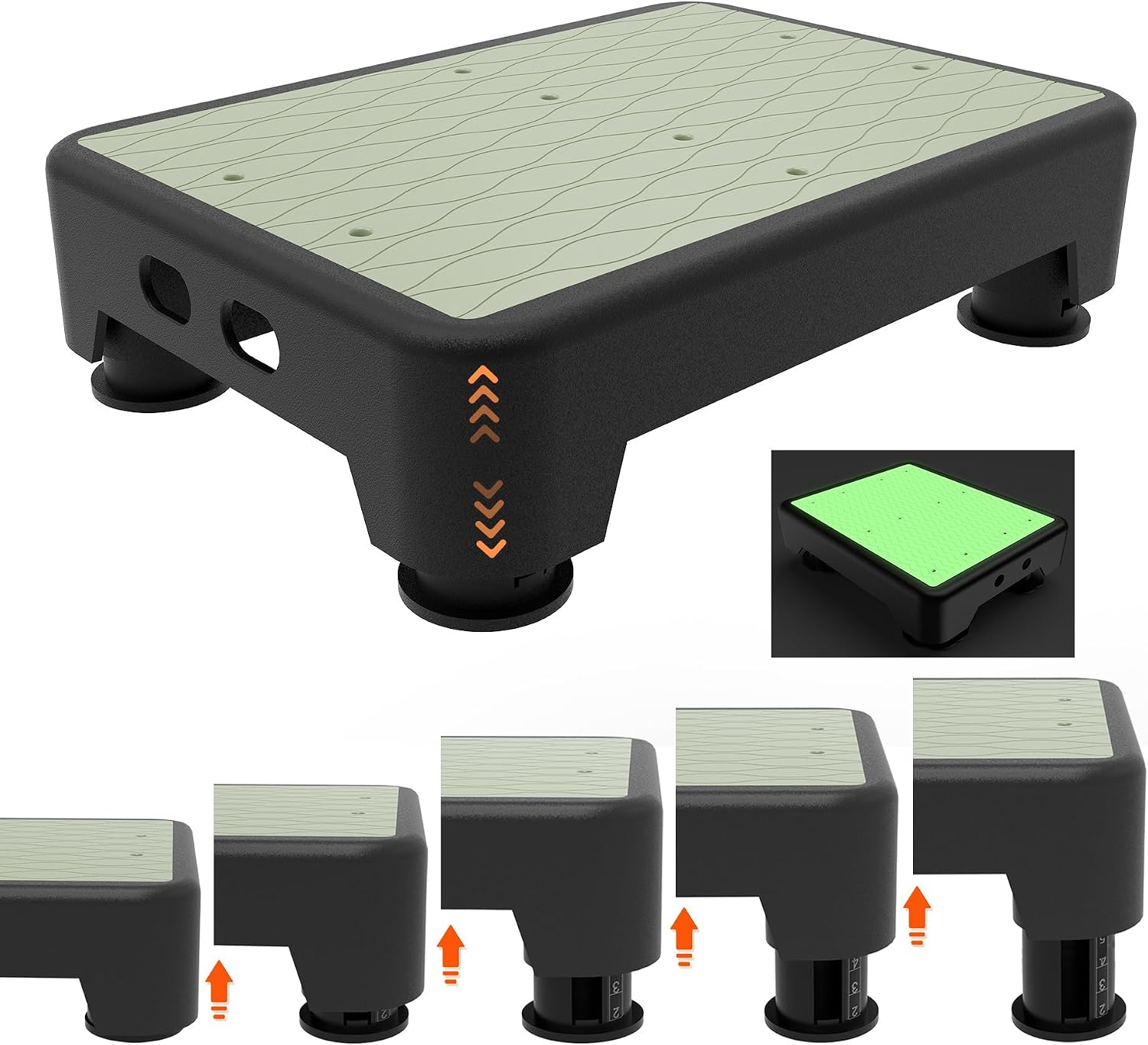LIFTOZA 5-Level Adjustable Bedside Step (700 lb)
