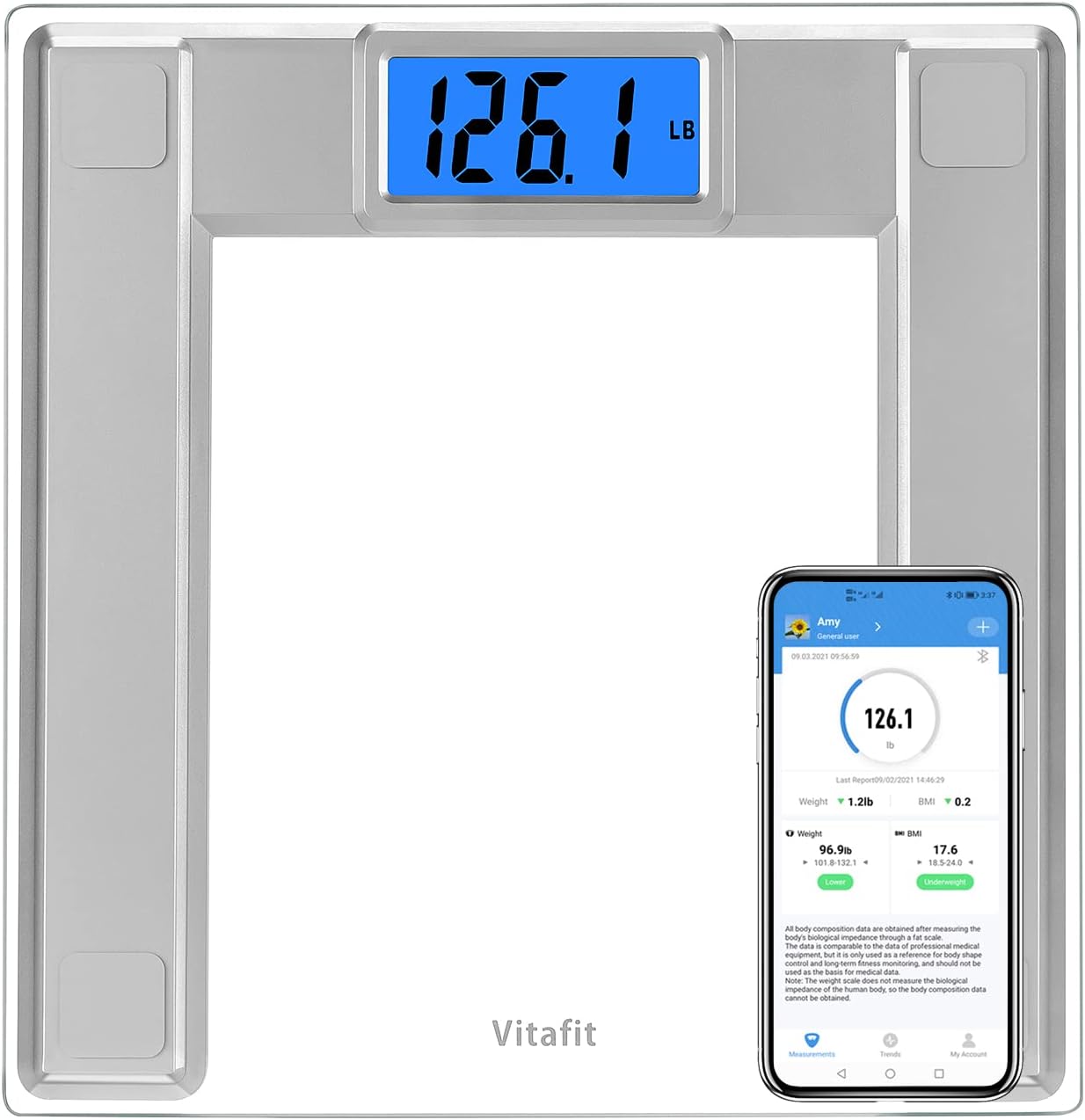 Vitafit Smart Digital Scale (550 lb)